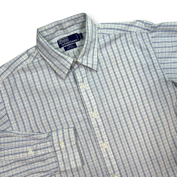 Polo by Ralph Lauren Lowell Plaid Button Down Shirt Long Sleeve 16 1/2-33‎ - Picture 1 of 6